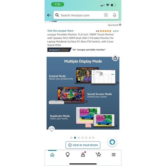 Cocopar 15.6” Portable Monitor - Picture 5 of 8